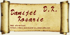 Danijel Košarić vizit kartica